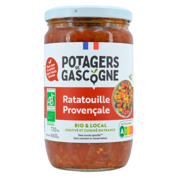  Ratatouille Provençale Bio Les Potagers De Gascogne code EAN 3493370001123 