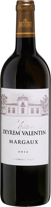 Château Deyrem Valentin AOP MARGAUX ROUGE 2014 Château Deyrem Valentin 3495230416030 (3495230416030)