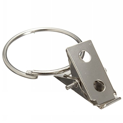 ungfu Cool 1 pc Argent Chromé fenêtre rideau Cl...