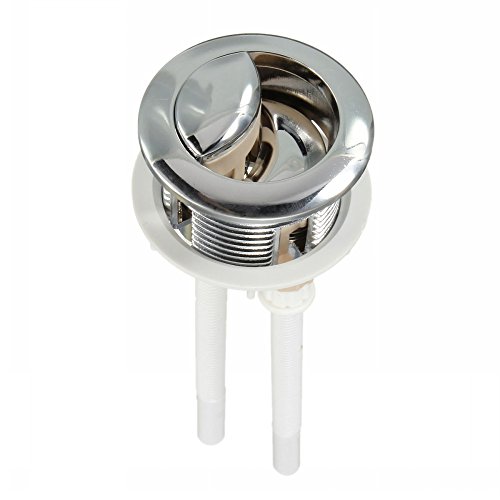 Bouton Poussoir Chromé Pour Toilettes à Double Chasse – Ressort Inox 304, Plage 38-49 Mm | Économie D’eau, Installation Facile