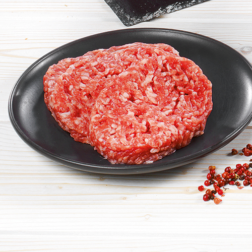 2 STEAKS HACHÉS PUR BŒUF RACE LIMOUSINE 12% MAT...