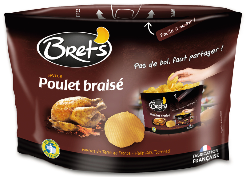 PARTY PACK CHIPS SAVEUR POULET BRAISÉ BRET'S