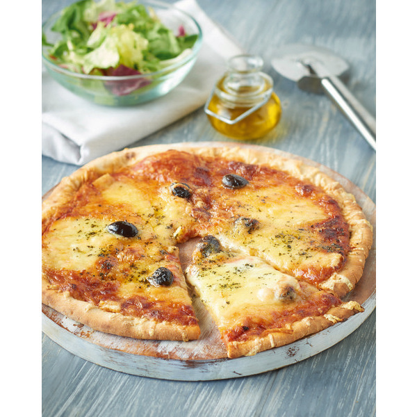 la-pizza-de-manosque Pizza 3 fromages Label Rouge surgelée code EAN 3498424203553 