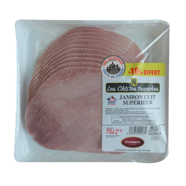  Jambon Cuit Superieur Gourmets De L'artois code EAN 3498940009431 