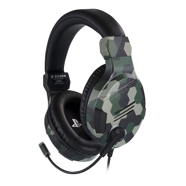 Casque PS4 officiel V3 vert camouflage
