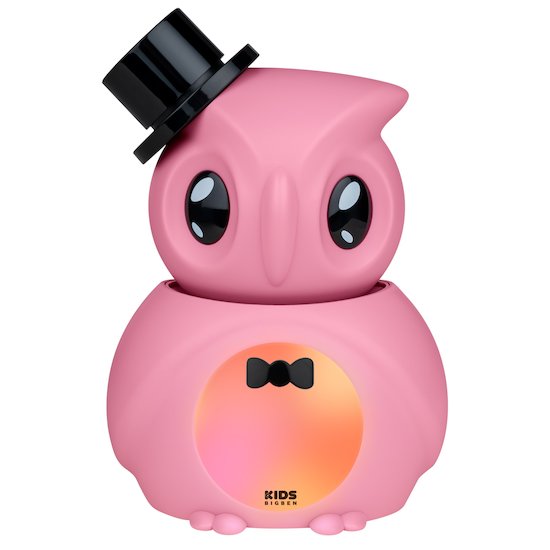  Bigben kids Veilleuse avec projecteur d'histoires Hibou Rose  code EAN 3499550385489 
