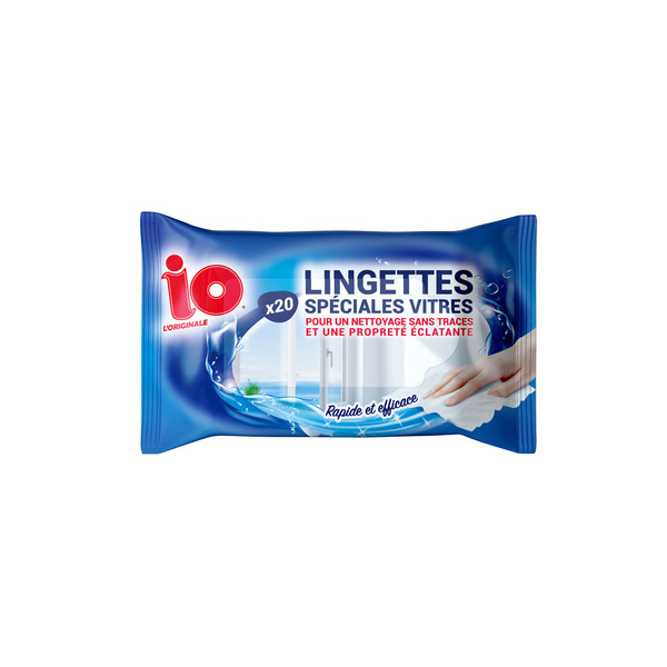 Lingettes spéciale vitres