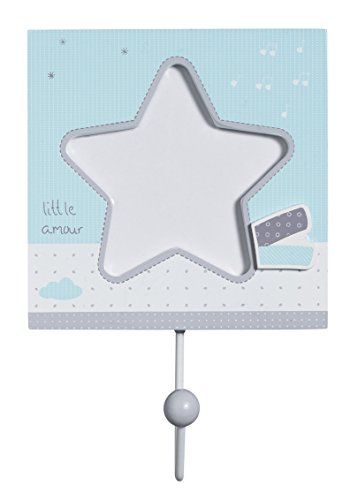 Luluchéri set de 3 patères bleu 12 x 12 cm