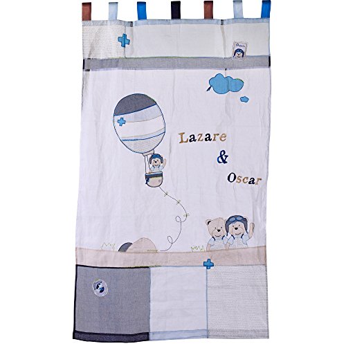 Rideau 105x180 avec pattes organdi Lazare - Sau...