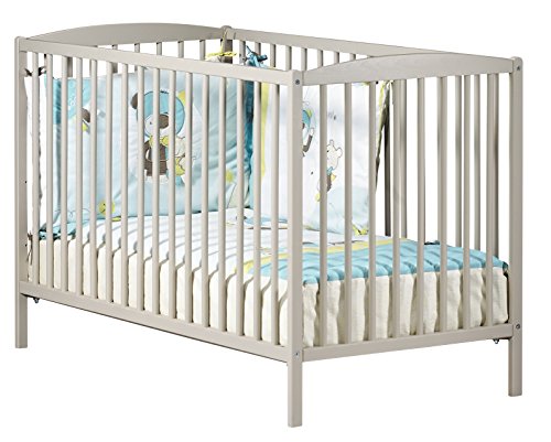 Teddy lit bébé à barreaux 3 positions taupe 120...