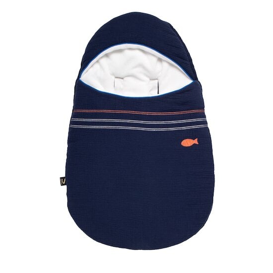  Sauthon Nid d'ange hiver 5 attaches Baby Sailor Bleu 0-6 mois code EAN 3500760130629 