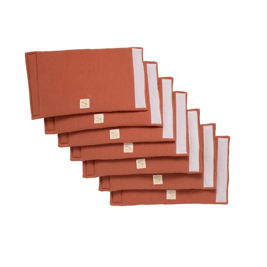  Sauthon 8 Protections de barreaux Uni Terracotta Rouge  code EAN 3500760131206 