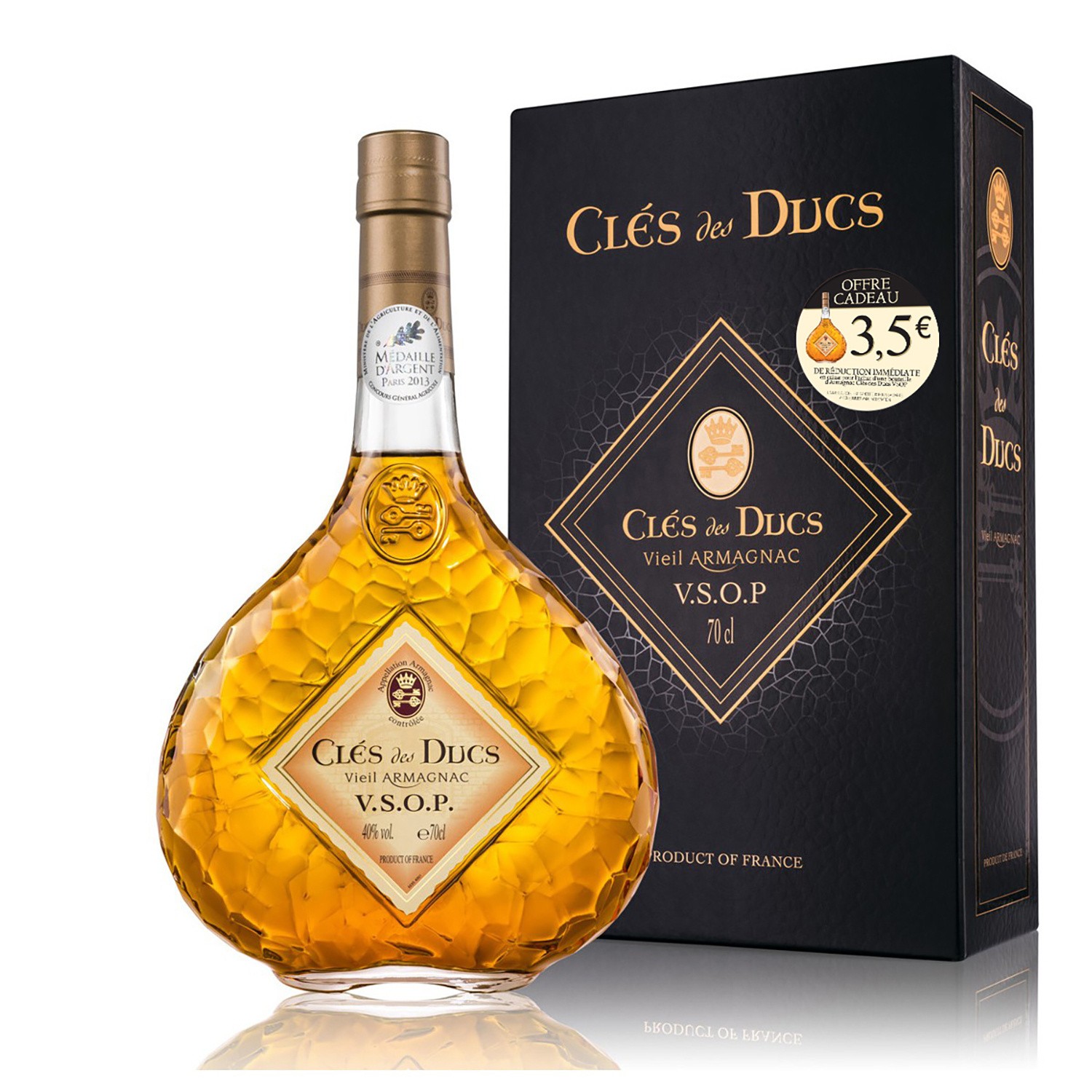 CLES DES DUCS Armagnac VSOP CLES DES DUCS code EAN 3500870066672 