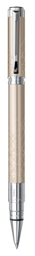 Waterman Perspective roller à pointe fine attributs chromés décor - champagne code EAN 3501170831427 