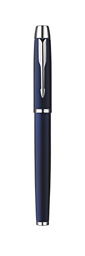 Parker Im stylo roller pointe fine attributs chromés bleu royal code EAN 3501170856383 