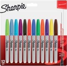 sharpie 12 MARQUEURS PERMANENTS code EAN 3501179864389 