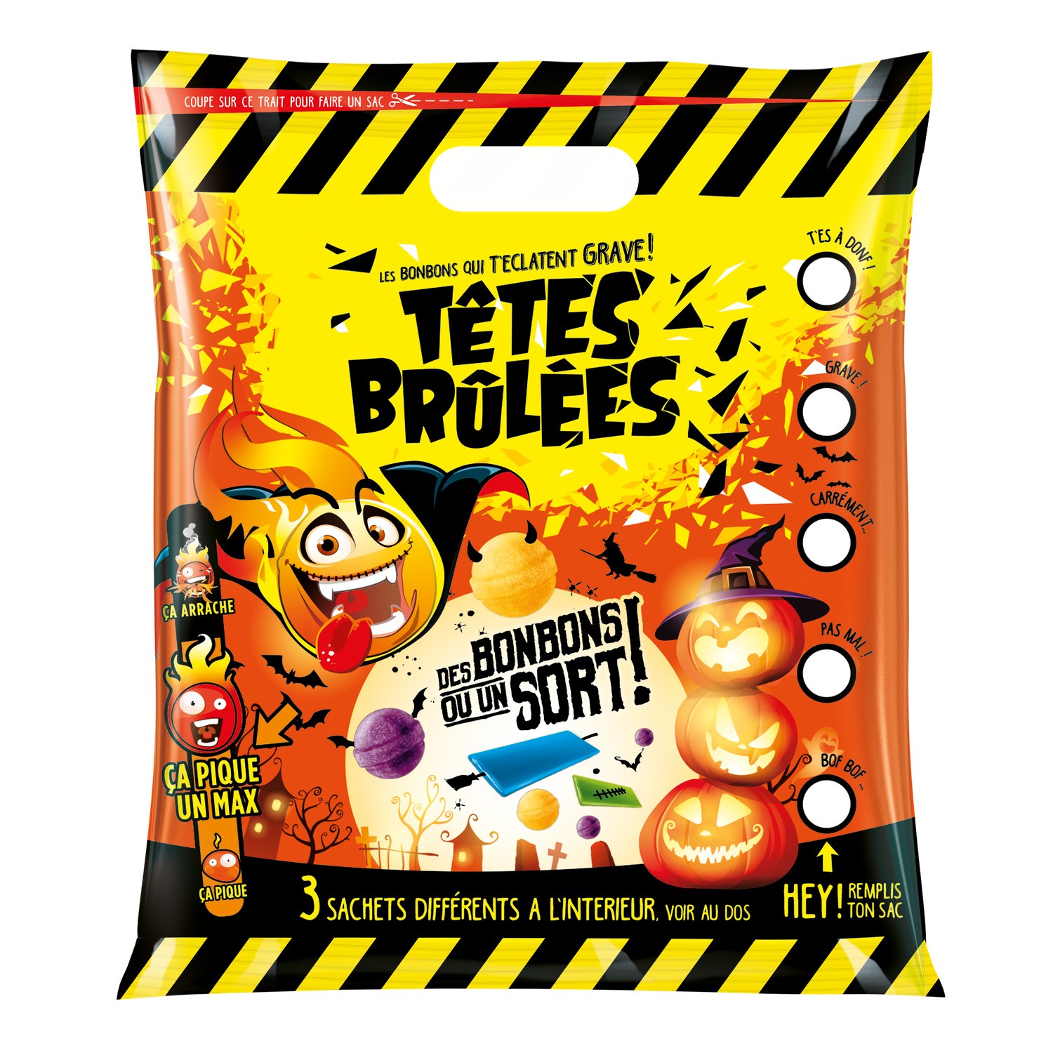 Bonbon tête-brulées Halloween TETE BRULEES