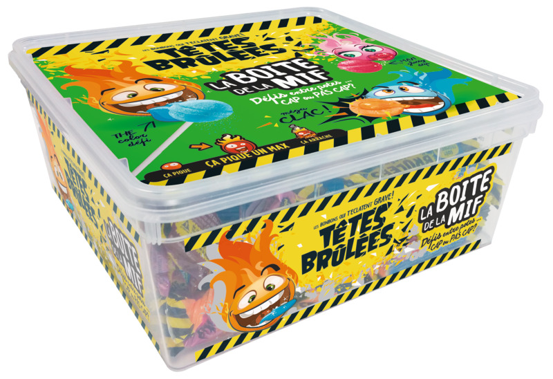 BOÎTE DE BONBONS A MIF HALLOWEEN TETES BRULEES