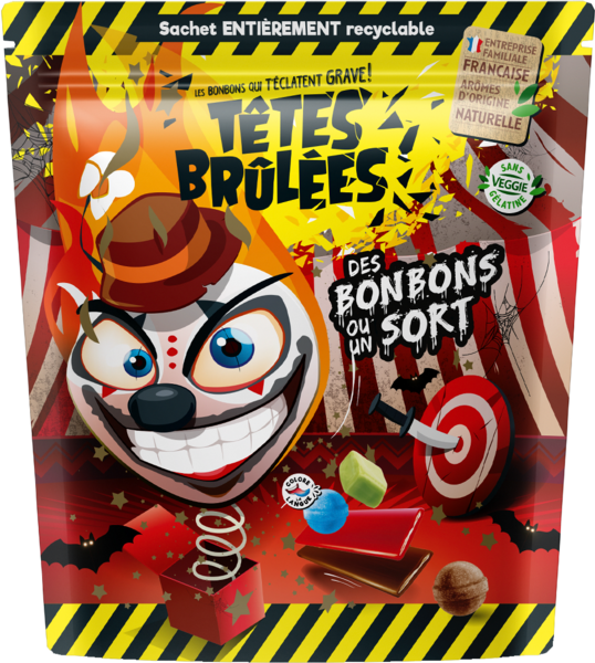 TETES BRULEES DES BONBONS OU UN SORT
 code EAN 3501275113183 