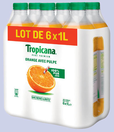 JUS D'ORANGE PURE PREMIUM AVEC PULPE TROPICANA