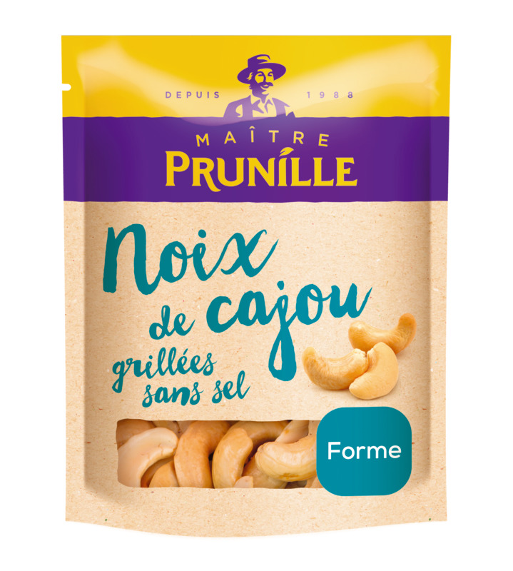 NOIX DE CAJOU GRILLÉES SANS SEL Maître prunille