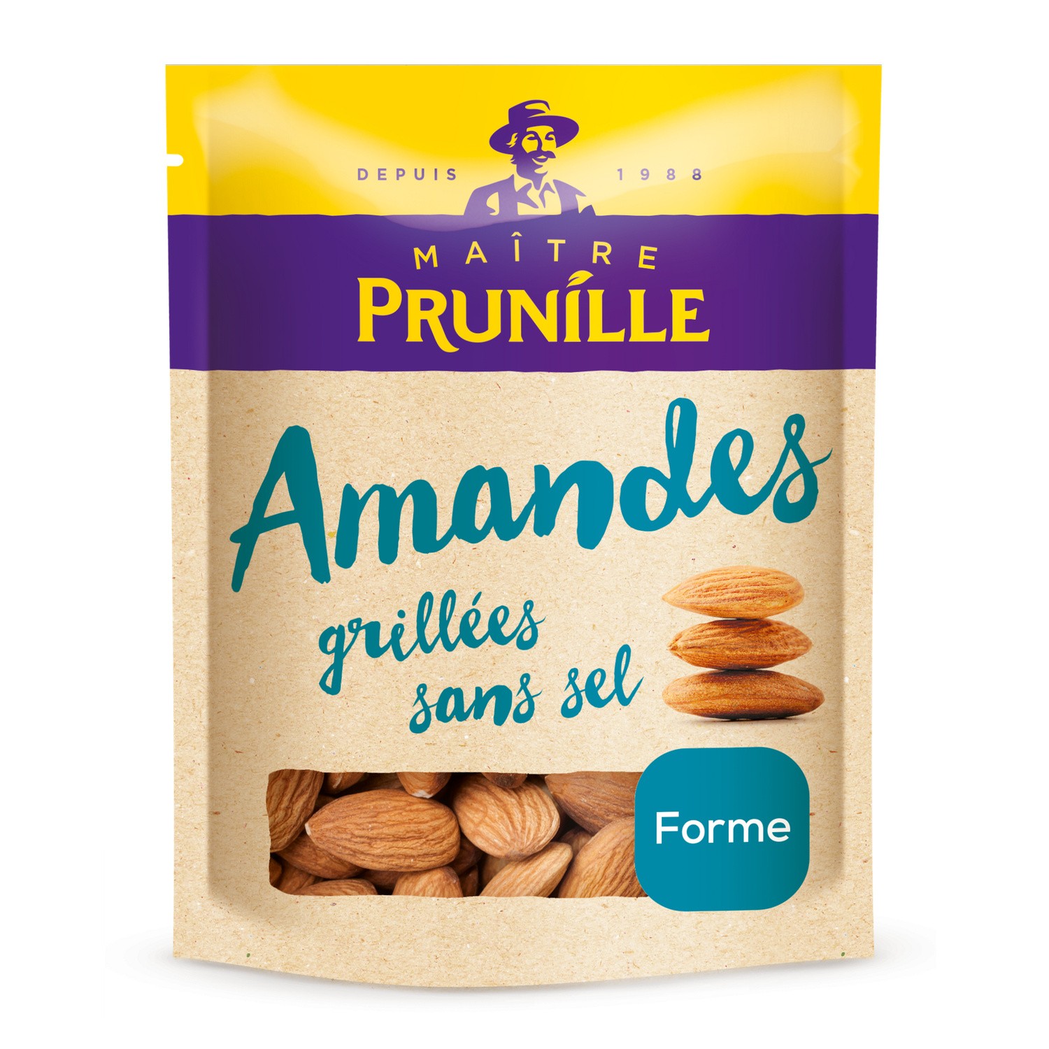 Amandes grillées sans sel MAITRE PRUNILLE