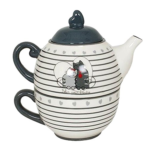 Petite Théière solitaire Chats Amoureux