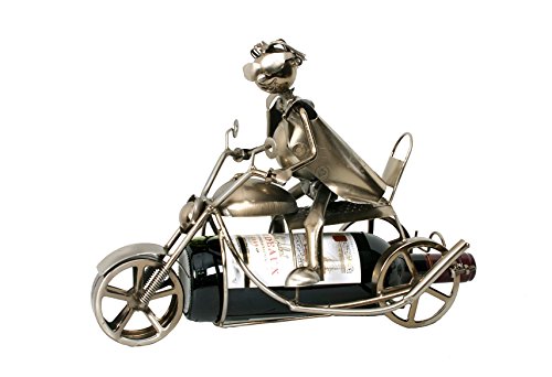 Porte bouteille design et original - Motard - C...