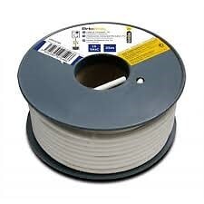 BRICELEC Câble TV coaxial bobine 19 VATC - Blan...