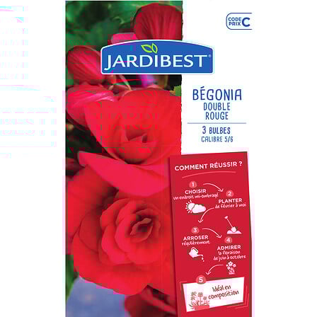 JARDIBEST bégonias doubles rouges code EAN 3505390981788 
