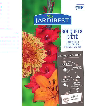 Mélange de bulbes - lys, glaîeul et dahlia