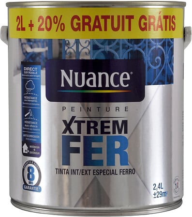 NUANCE Peinture XTREM Fer - Blanc - Satin - 2L ...