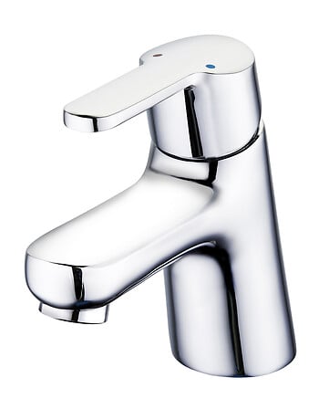 Mitigeur lavabo chrome à économie d'eau avec vi...