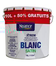 Peinture XTREM - Grand blanc - Satin - 10L+50%