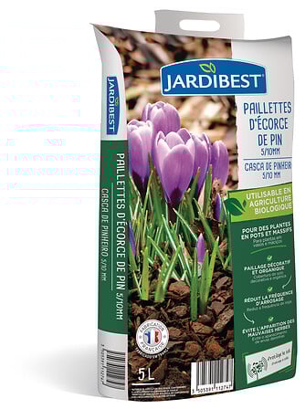 paillette d'écorces de pin 5-10mm 5l