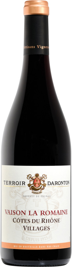  CÔTES DU RHÔNE VILLAGES VAISON-LA-ROMAINE AOP ROUGE TERROIR DARONTON 2023 code EAN 3506707050715 