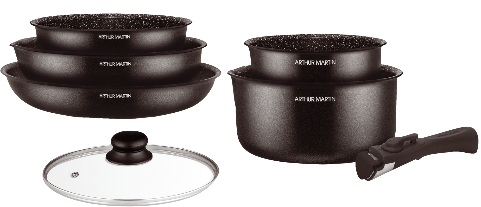 SET AMOVIBLE 7 PIECES NOIR