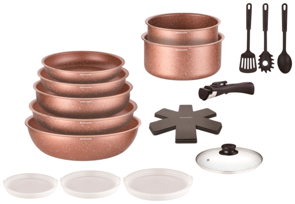 BATTERIE DE CUISINE 18 PIÈCES 
