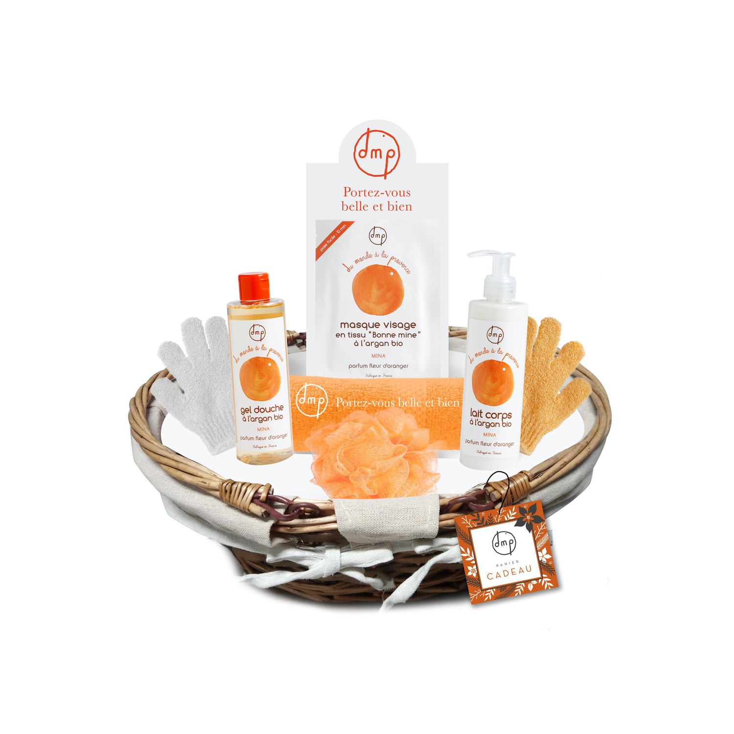 Panier à bain soins Bio gamme mina DMP