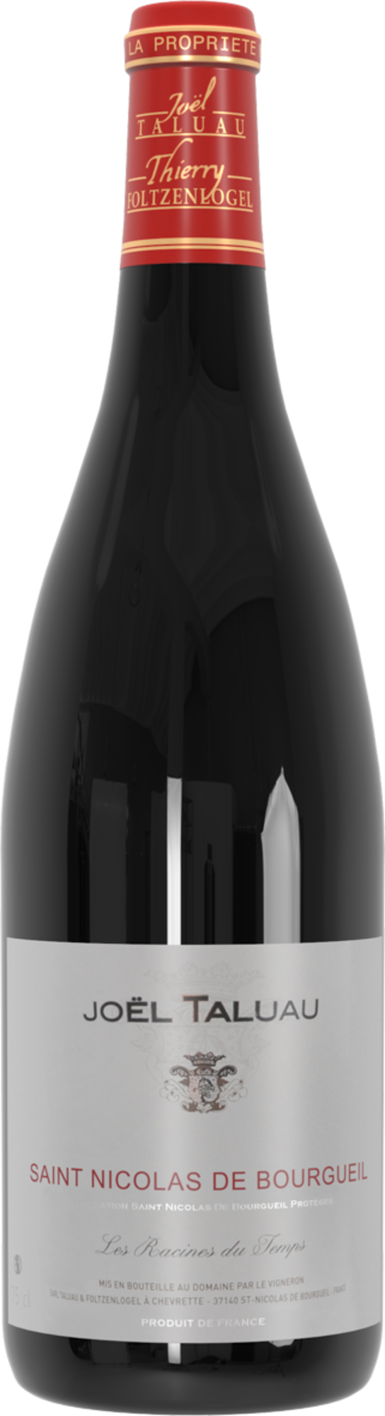 JOËL TALUAU - LES RACINES DU TEMPS 2022 AOP SAINT-NICOLAS-DE-BOURGUEIL
ROUGE code EAN 3512242022018 