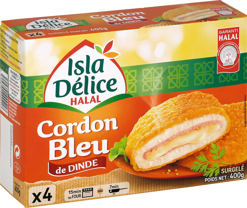Cordon Bleu dee dinde surgelés