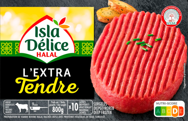 Steak Haché Extra Tendre Halal Isla Délice code EAN 3512690001191 