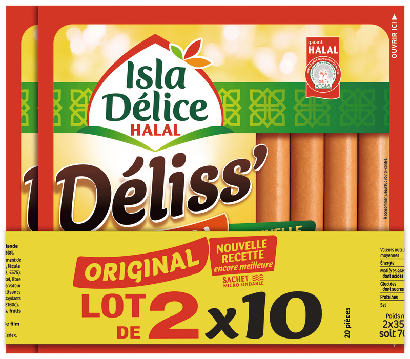 SAUCISSE DÉLISS' ORIGINAL isla délice