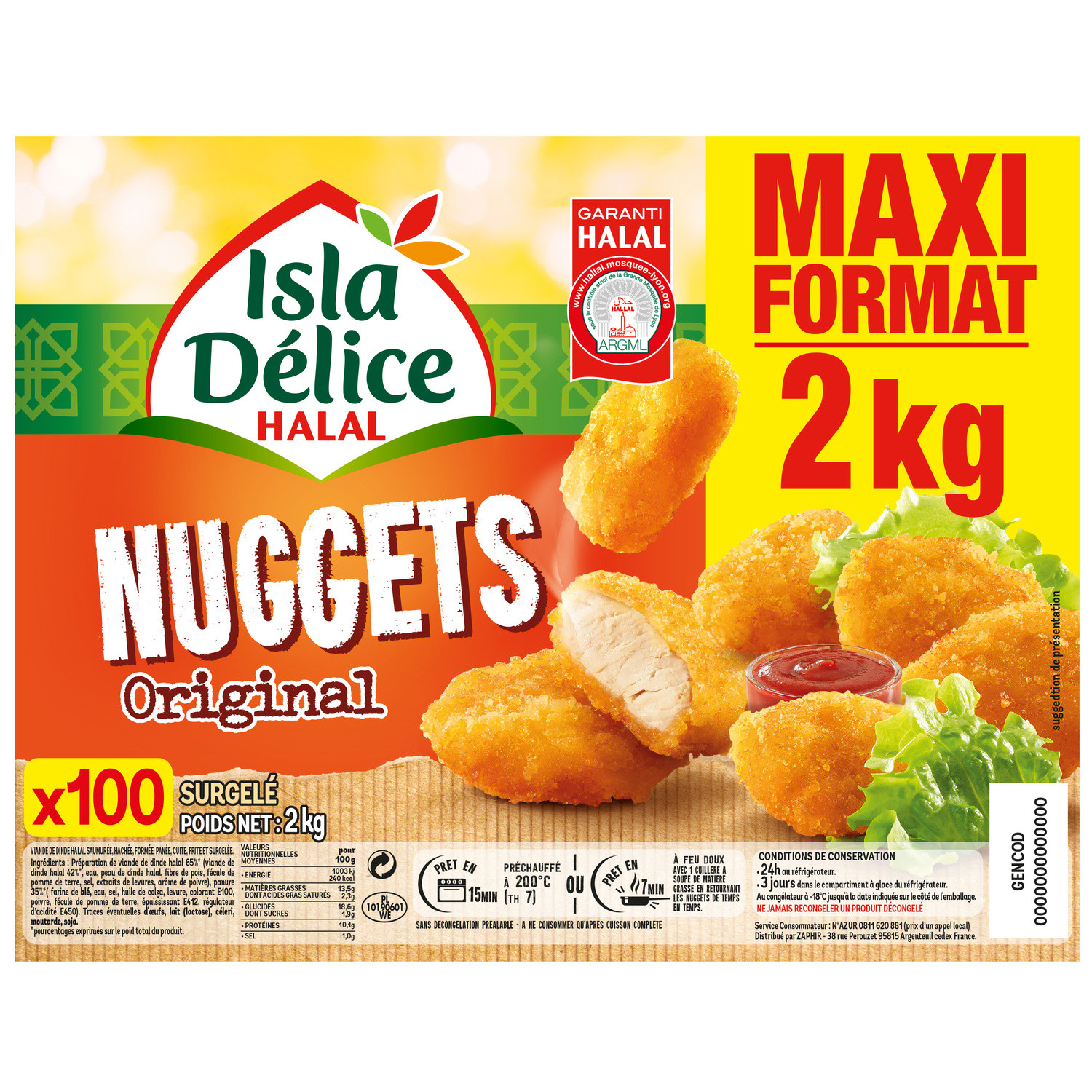 Nuggets halal volaille ISLA DELICE