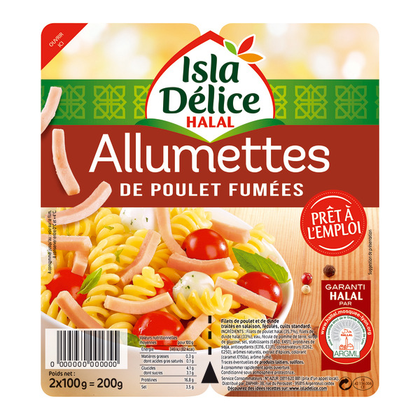 Allumettes de poulet Fumées halal