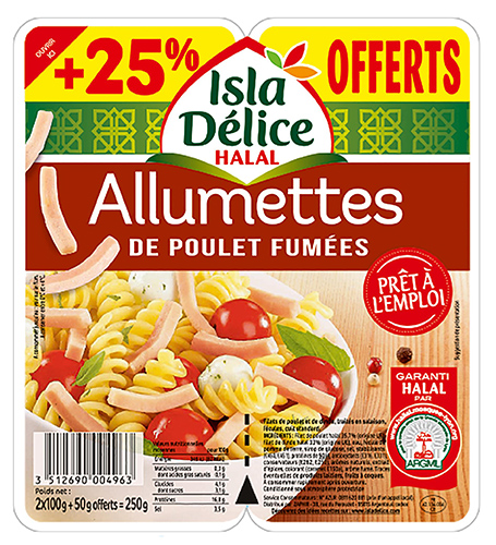 ALLUMETTES DE POULET FUMÉES HALAL