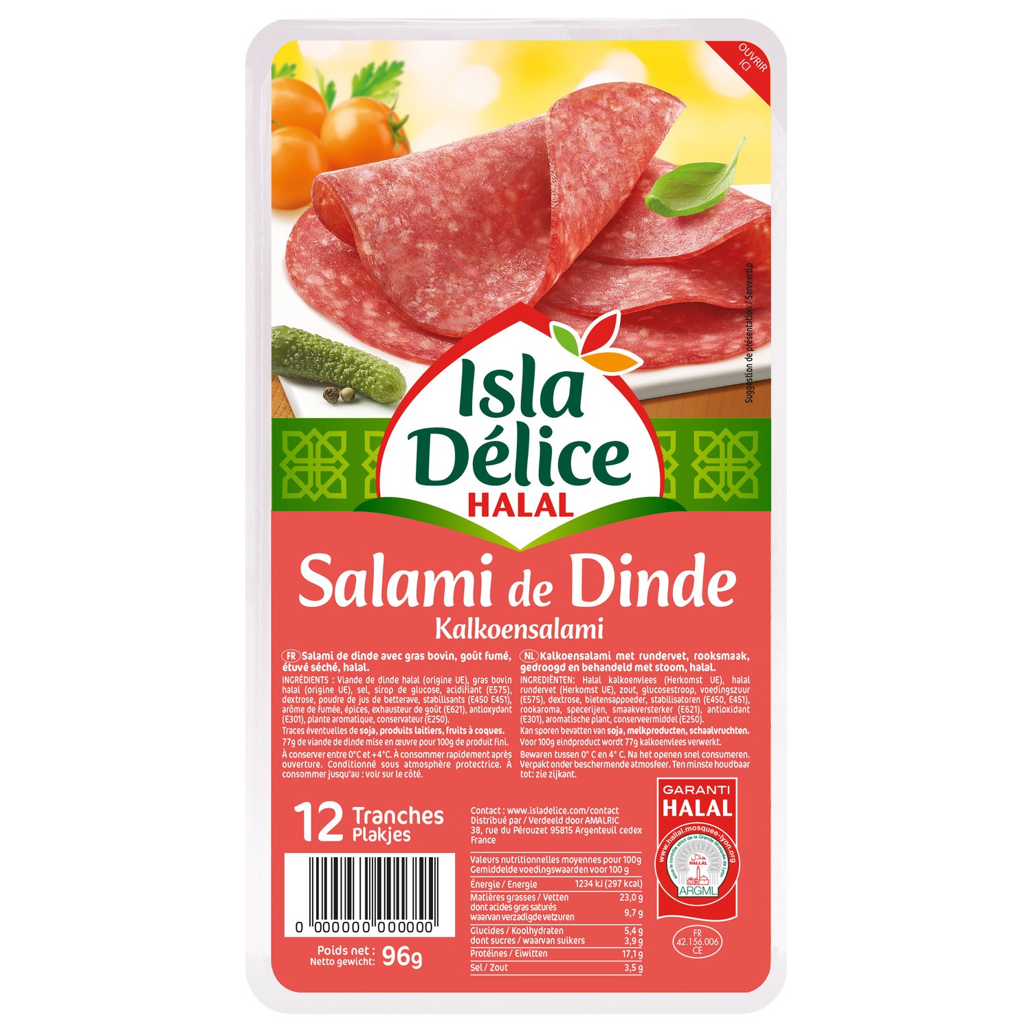 Salami de dinde  ISLA DELICE