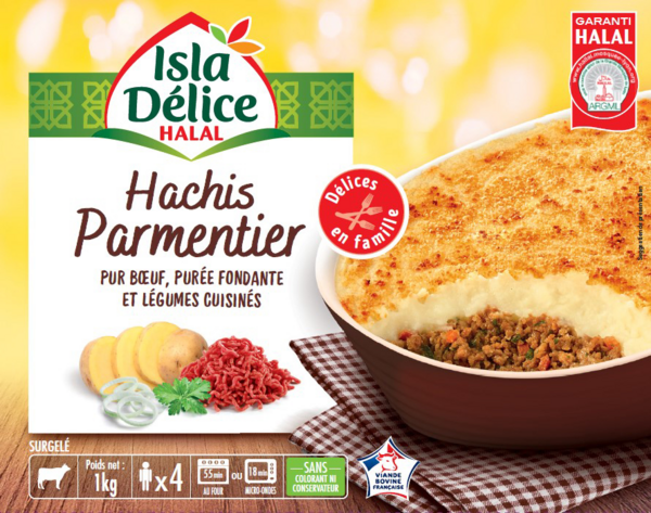 Hachis parmentier surgelé Halal