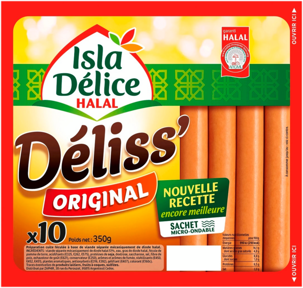  Déliss' Original Halal Isla Délice code EAN 3512690006639 