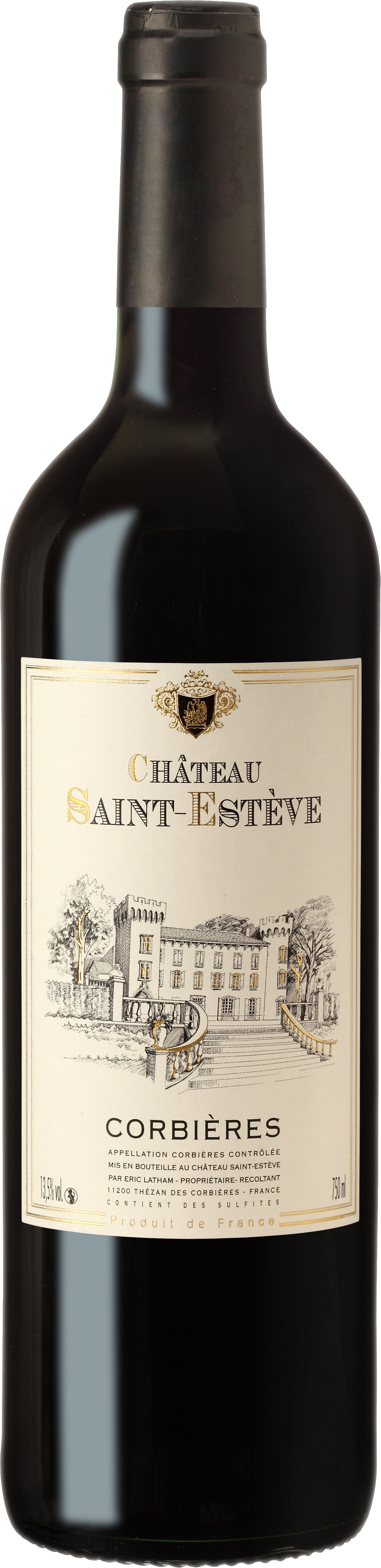  AOC VIN ROUGE CORBIÈRES
CHÂTEAU SAINT-ESTÈVE 2024 code EAN 3514120008183 